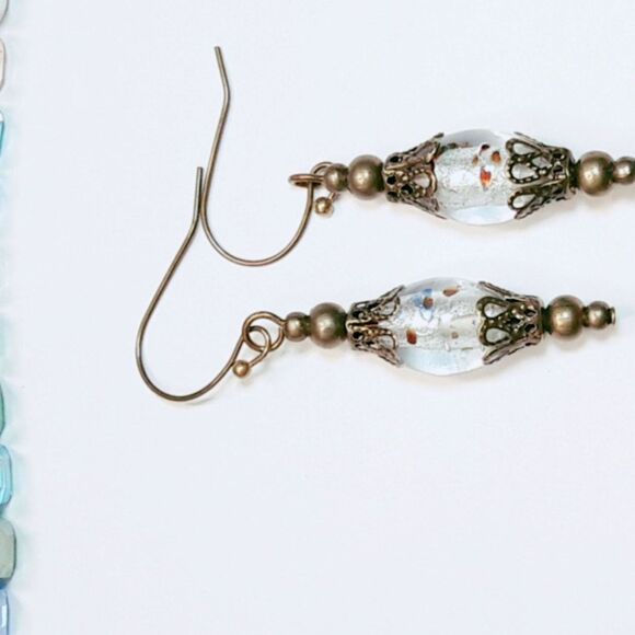 Artisan earrings  444# NEW bohemian Victorian earrings vintage hatpin dangle ear - Picture 6 of 6